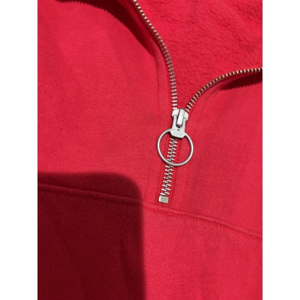 PINK Victoria's Secret XS Colorblock Fleece 1/4 Zip Sweatshirt Pockets - Picture 4 of 8